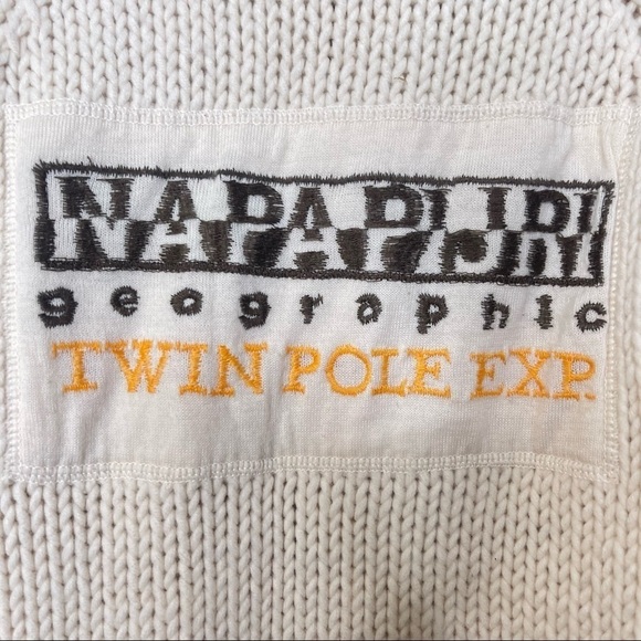 Napapijri Expedition Experience Knit Zippered Cardigan Twin Pol Exp Sweater - Picture 8 of 14